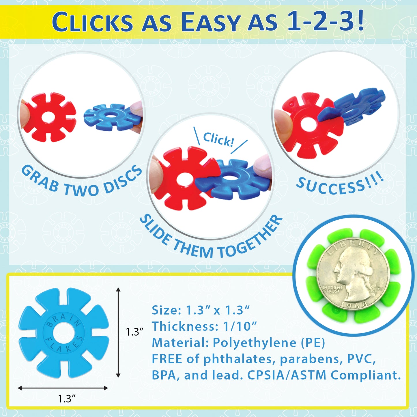 Brain Flakes Discs | A Creative and Educational Alternative to Building Blocks
