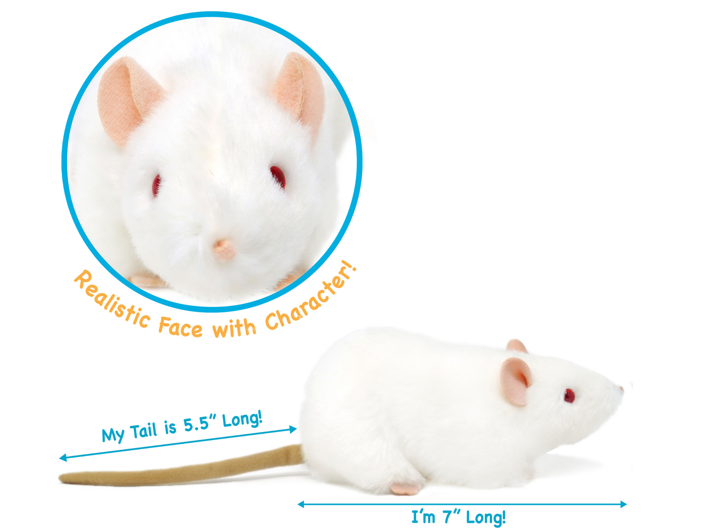 Wylie the White Rat - Plush Toy | Plush Toy