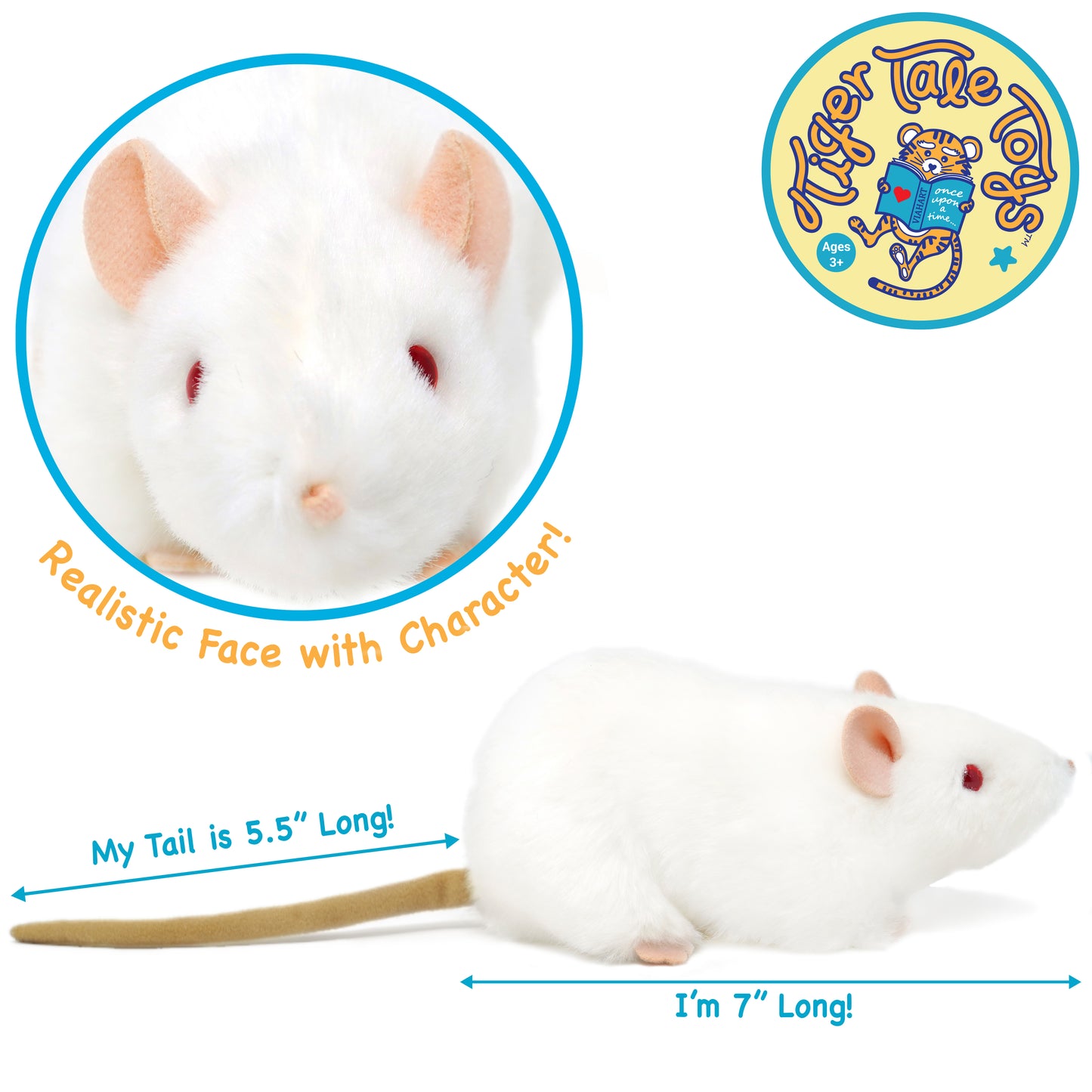 Wylie the White Rat - Plush Toy | Plush Toy