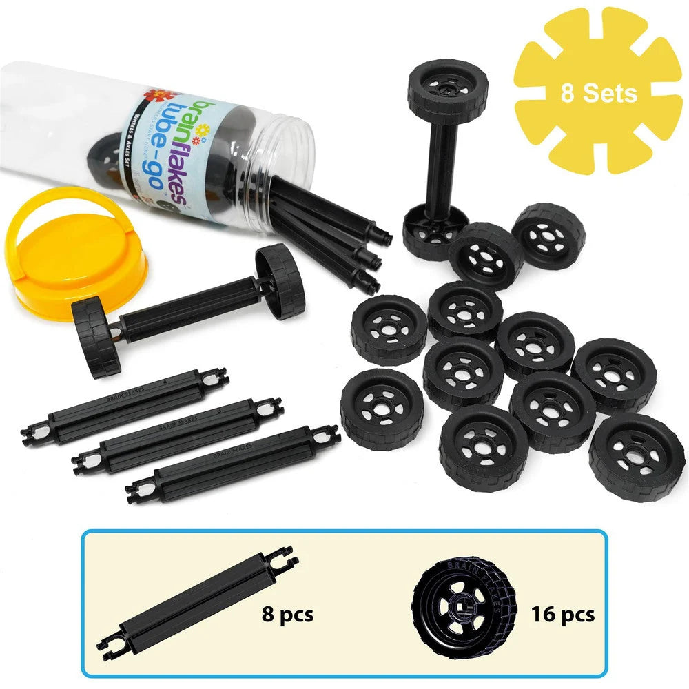 Brain Flakes 16 Wheels and 8 Axles Tube
