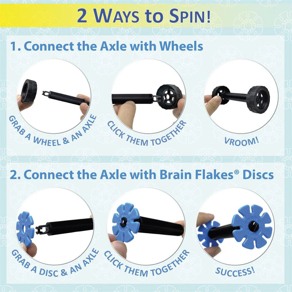 Brain Flakes 16 Wheels and 8 Axles Tube