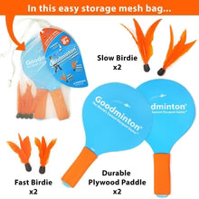 Goodminton | The World's Easiest Racket Game | An Indoor Outdoor Year-Round Fun Racquet Game for Boys, Girls, and People of All Ages